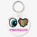 Eye Heart Pictogram, <PERSONALIZE> keychains by customize_it Eye Heart Pictogram, <PERSONALIZE> keychains
