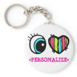 Eye Heart Pictogram, <PERSONALIZE> keychains