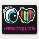 Eye Heart Pictogram, <PERSONALIZE> mousepads by customize_it Eye Heart Pictogram, <PERSONALIZE> mousepads