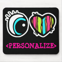 Eye Heart Pictogram, <PERSONALIZE> mousepads by customize_it Eye Heart Pictogram, <PERSONALIZE> mousepads