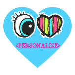 Eye Heart Pictogram, <PERSONALIZE> Stickers