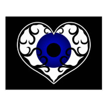 Eye heart postcards