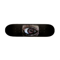 Eye Heart U Mini Skateboard by octoberwitch Eye Heart U Mini Skateboard