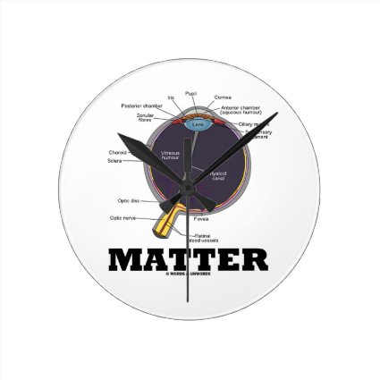 Eye (I) Matter (Anatomical Human Eyeball) Clock