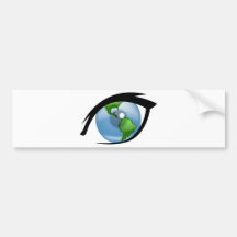 Eye image - Think big Bumper Sticker