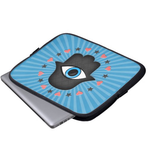 Eye in hand of the goddess laptop sleeves