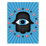 Eye in hand of the goddess postcard