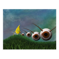 Eye Invaders Postcard postcards