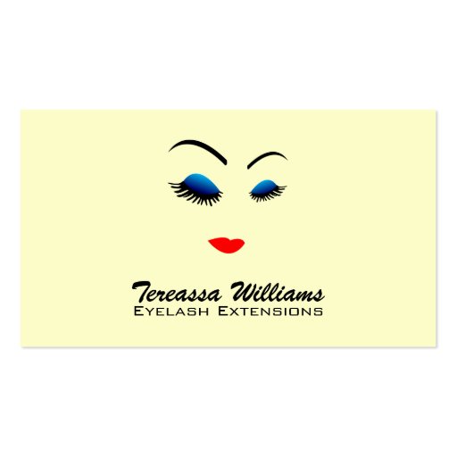Eye Lash Extensions Business Cards