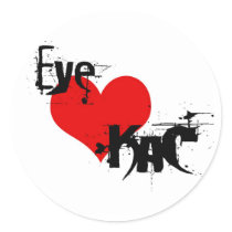 EYE LOVE KaC STicky Sticker