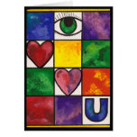 Eye Love U Greeting Cards