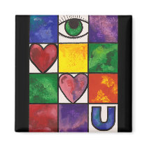 Eye Love U magnets