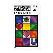 Eye Love U stamps