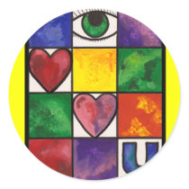 Eye Love U stickers