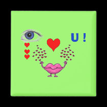 EYE LUV U FACE! Magnet