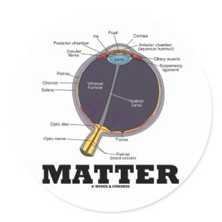 (Eye) Matter (Anatomical Humor) sticker