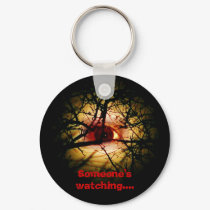 EYE MOON RED, Someone's watching.... keychains