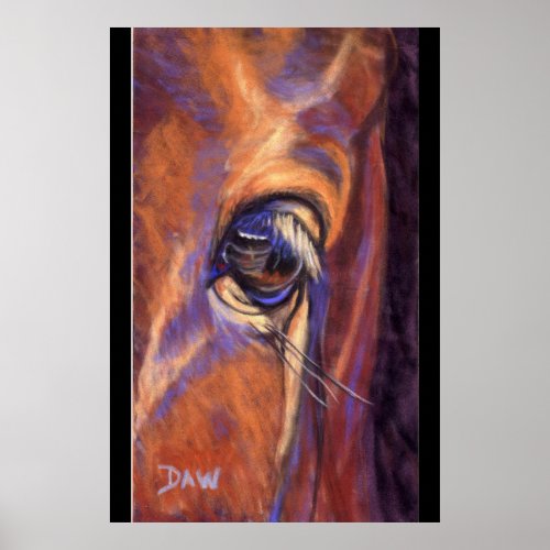 Eye of a Thoroughbred print