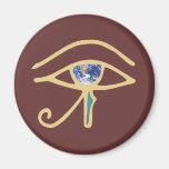 Eye Of Earth gold Fridge Magnet