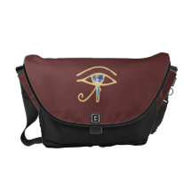 Eye Of Earth gold Messenger Bag
