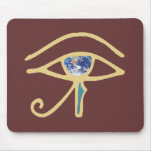 Eye Of Earth gold Mouse Pads