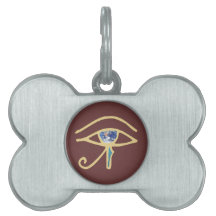 Eye Of Earth gold Pet Name Tags