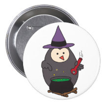 Eye of Hoot (Wizard Owl) Pinback Buttons