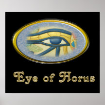 Eye of Horus Egyptian god poster
