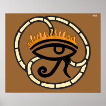 Eye of Horus (Gold) Poster
