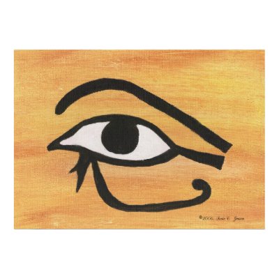 Eye of Horus Print by Sonia_Jensen