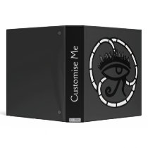 Eye of Horus (Sillohette) 3 Ring Binder