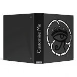 Eye of Horus (Sillohette) 3 Ring Binder