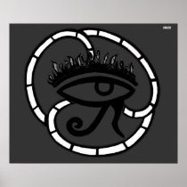 Eye of Horus (Sillohette) Poster