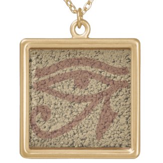 eye of horus square pendant necklace