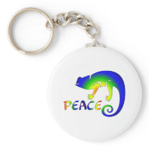 Eye Of Newt Peace Keychains