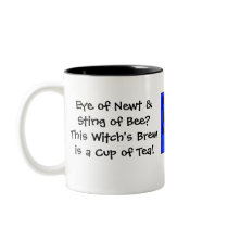 Eye of Newt & Sting of Bee? Witch's Brew... mugs by CheekyWitch Eye of Newt & Sting of Bee? Witch's Brew... mugs