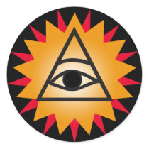 Eye of Providence Round Sticker