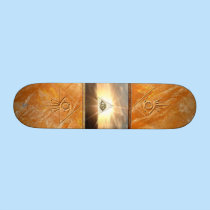 Eye of Providence Stone Skateboard