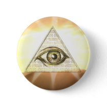 Eye of Providence Sunburst Button