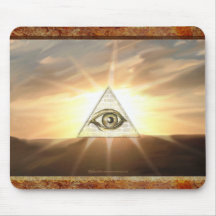 Eye of Providence Sunburst Mousepad