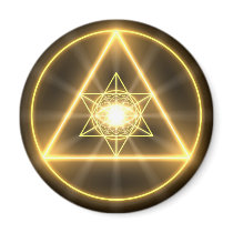 Eye of the Divine Round Magnet by liquidbuddha Eye of the Divine Round Magnet