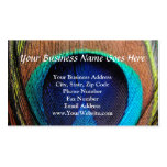 Eye of the Peacock Feather Close-Up business cards