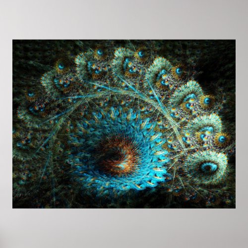 Eye of the Peacock Poster print