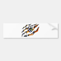 tiger, cat, big, eye, wild, nature, tigers, digital, graphic, wildlife, eyes, Bumper Sticker with custom graphic design