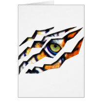 tiger, cat, big, eye, wild, nature, tigers, digital, graphic, wildlife, eyes, Card with custom graphic design