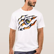 tiger, cat, big, eye, wild, nature, tigers, digital, graphic, wildlife, eyes, T-shirt/trøje med brugerdefineret grafisk design