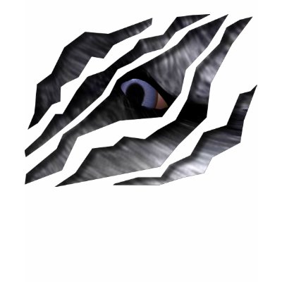 Eye Of The Wolf Tear Through Tee Tee Shirt by DragonCat