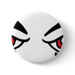 Eye on hat pinback button