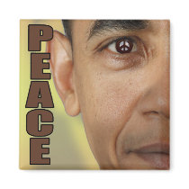 EYE ON PEACE, BARACK OBAMA magnets