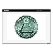 Eye On The Dollar Illuminati Pyramid Skin For Laptop